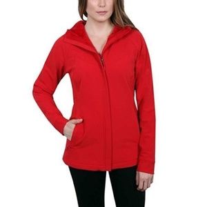 Women's Red Hooded Jacket